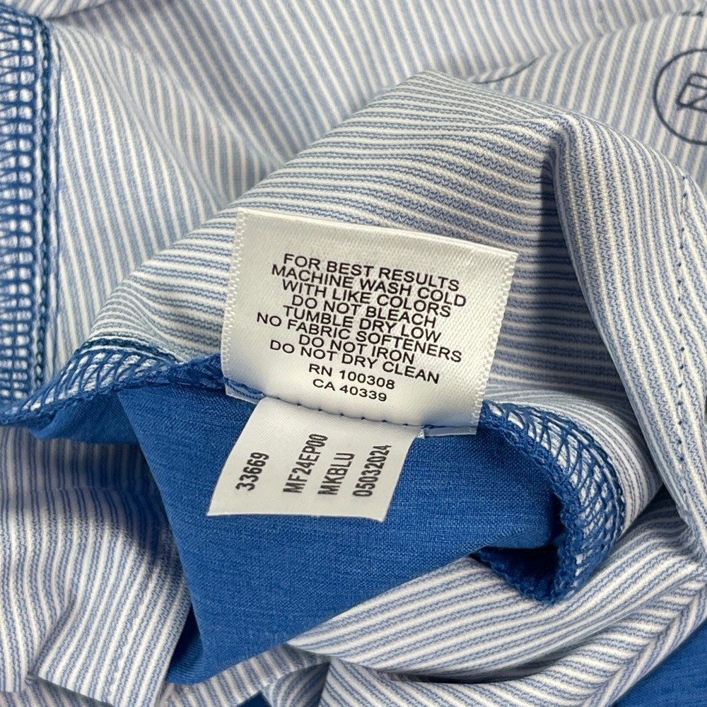 Peter Millar Shackleford Shorts Mens 35 Blue Performance Classic Fit MF24EP00 - Picture 7 of 14